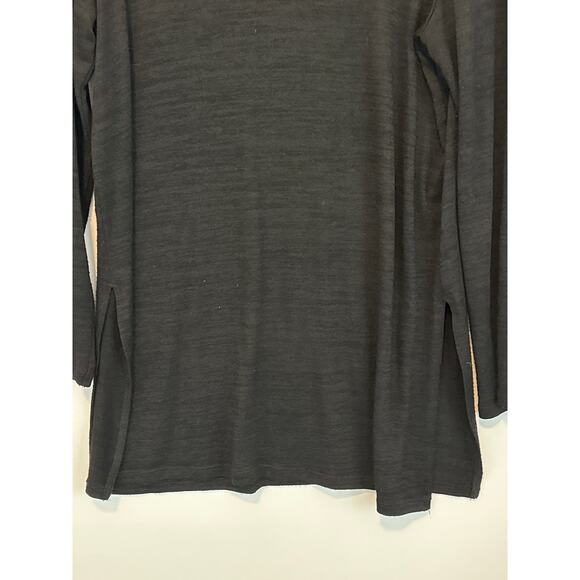 Wilfred Free Aritzia Cyrielle T-Shirt Turtleneck Long Sleeve Tunic Black Size L - Picture 4 of 11